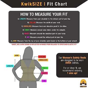 KwikSafety Women’s Safety Vest with Snug-Fit & Pockets