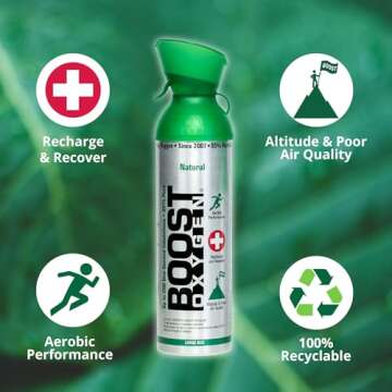 Boost Oxygen 10L Canned Oxygen Pack of 4 for All Needs