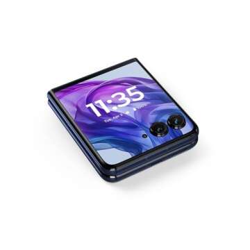 Motorola razr+ | 2024 | Unlocked | Made for US 12/256 | 50MP Camera | Midnight Blue (Renewed)