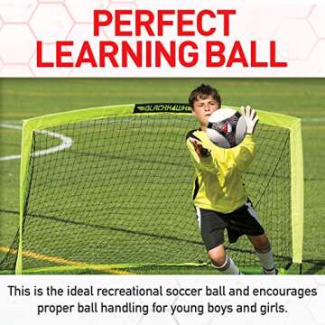 Franklin Sports MLS Pro Vent Soccer Ball - Official Size Soccer Ball - Soft Cover - Official Size and Weight Soccer Ball - Air Pump Included