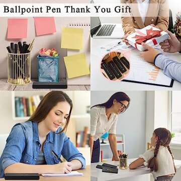 PerKoop 10 Pcs Thank You Gifts Inspirational Ballpoint Pens with Gift Boxes Bulk