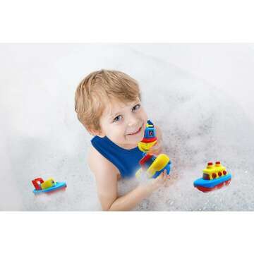 Magnetic Bath Boat Set for Kids - Fun Learning Toys