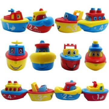 Magnetic Bath Boat Set for Kids - Fun Learning Toys