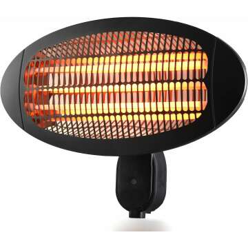 DONYER POWER 1500W Wall Mounted Electric Patio Heater – Quartz Ceiling Heat