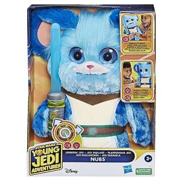 Star Wars: Young Jedi Adventures Jabberin' Jedi Nubs, Electronic Plush, Lights & Sounds, Toys, Preschool Toys for 3 Year Old Boys & Girls