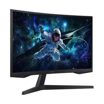 SAMSUNG 27" Odyssey G55C QHD VA Curved Gaming Monitor, 165Hz, 1ms Response (Renewed)