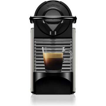 Nespresso BEC430TTN Pixie Espresso Machine, 24 ounces by Breville, Titan