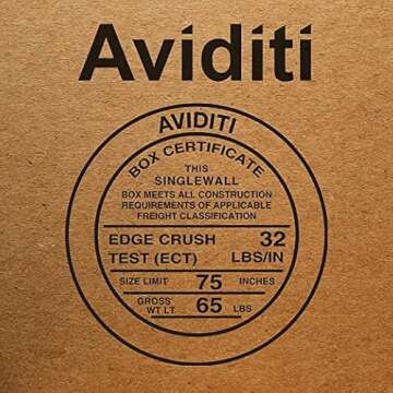 AVIDITI 6x4x3 Shipping Boxes Small (50-Pack) Heavy Duty Corrugated Cardboard Boxes for Packing, Mailing, Packaging, Moving, & Storage, Moving Supplies for Home & Office