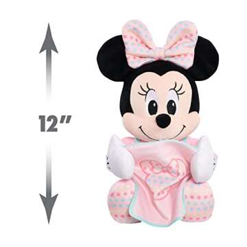 Disney Baby 11-inch Hide-and-Seek Minnie Mouse Interactive Plush, Music, Phrases, And Motion