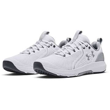 Under Armour Men's Charged Commit Tr 3, White (103)/Mod Gray, 14 US