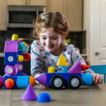 Blockaroo Magnetic Foam Building Blocks for Kids