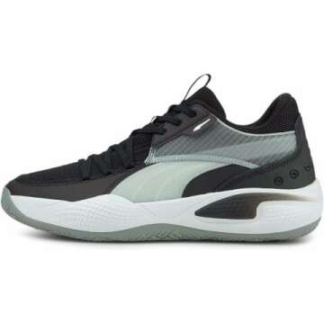 Puma Mens Court Rider Team Basketball Sneakers Shoes Casual - Black