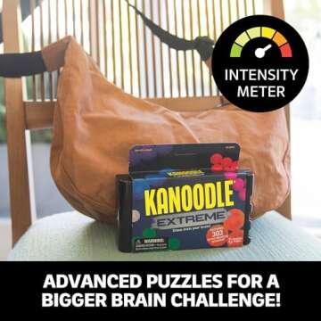 Educational Insights Kanoodle Extreme Puzzle Game, Brain Teaser Puzzle Challenge Game, Travel Games, Gift for Ages 8+