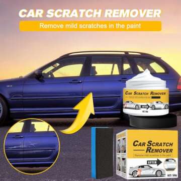 Polishing Compound Scratch Remover with Sponge, 2025 New T-221a Polish and Scratch Remover for Vehicles, T-221a Scratch Remover for Vehicles, Rubbing Compound for Car Scratches (1)