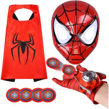 Kids Superhero Capes and LED Mask - Fun Costume Set for Playtime