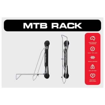 Steadyrack Bike Racks - Mountain Bike Rack - Wall Mounted Bike Rack Storage Solution for Your Home, Garage, or Bike Park