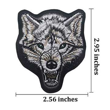 3 Pack Animal Bear Tiger Fox Tactical Morale Patches Embroidered Military Emblem Badge Hook and Loop Patch for Backpack Rucksack Baseball Cap Jackets