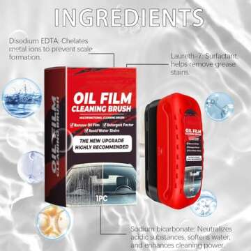 Lysoform Automotive Oil Film Cleaning Brush - Reusable Glass Cleaner