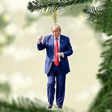 Trump Dancing Christmas Ornament for 2024