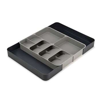 Joseph Joseph DrawerStore Kitchen Drawer Organizer Tray, Gray