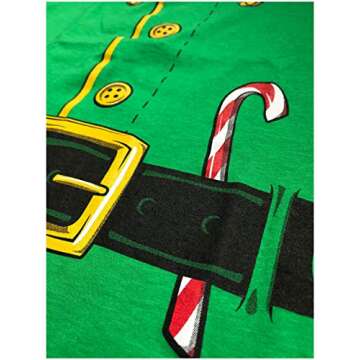 Santa's Elf Costume T-Shirt in Jumbo Print for Kids