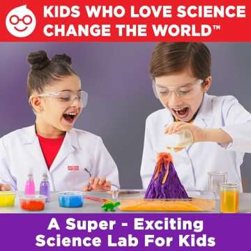 Doctor Jupiter My First Science Kit for Kids Ages 4-5-6-7-8-9-10-11-12 | Birthday Gift Ideas for 4+ Year Old Boys & Girls | STEM Learning & Educational Toys | 50+ Experiments Starter Science Series