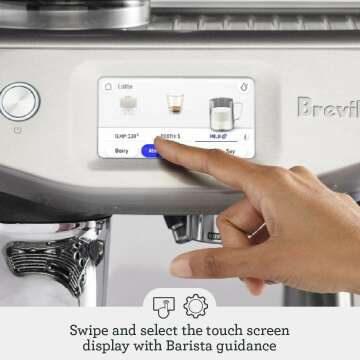 Breville Barista Touch Impress Espresso Machine BES881BSS, Brushed Stainless Steel