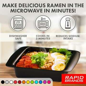 Rapid Ramen Cooker - Quick and Easy 3 Minute Meal Solution