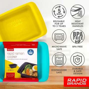 Rapid Ramen Cooker - Quick and Easy 3 Minute Meal Solution