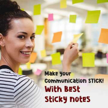 (24 pads) Sticky Notes 3x3 in 100 Sheets/Padfor School