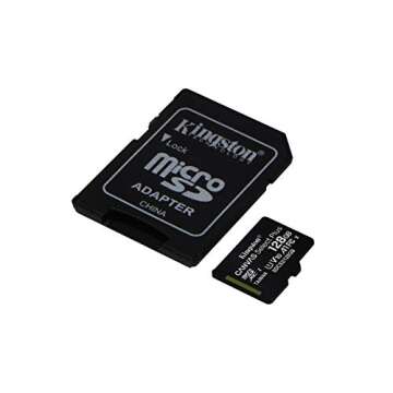 Kingston 128GB Canvas Select Plus microSDXC Card | Up to 100MB/s | A1 Class 10 UHS-I | with Adapter | SDCS2/128GB