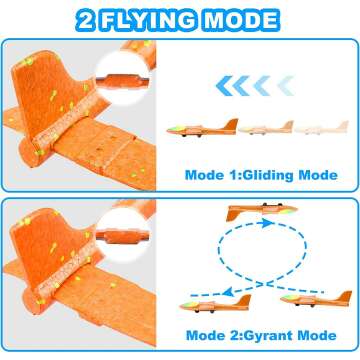 LED Foam Glider Catapult Plane Toy