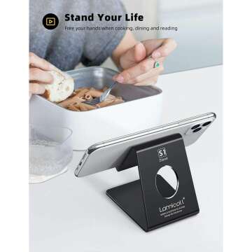 Lamicall Phone Stand: Adjustable and Stylish Design