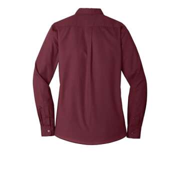 Port Authority Ladies Long Sleeve Carefree Poplin Shirt