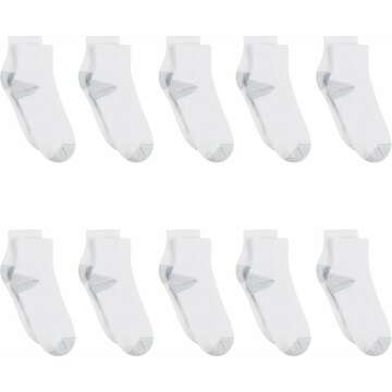 Hanes Women's Ankle Soft Moisture-Wicking Socks