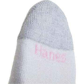 Hanes Women's Ankle Soft Moisture-Wicking Socks