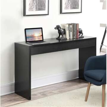 Convenience Concepts Northfield Console Table 48" - Modern Living Room Sofa Table, Contemporary Entryway Hall Table, Foyer Display Table, Black