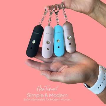 HerTime2® Women's Personal Safety Alarm - Waterproof & Loud