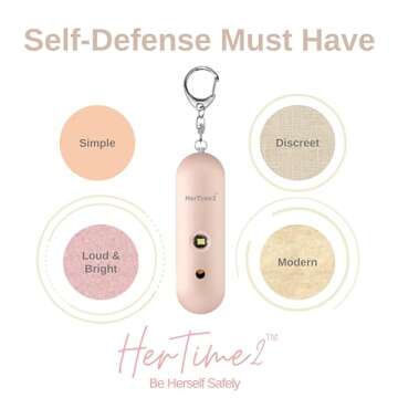 HerTime2® Women's Personal Safety Alarm - Waterproof & Loud