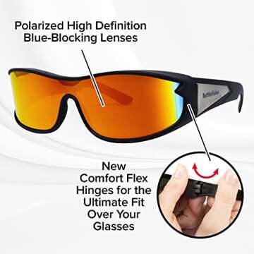 BattleVision Polarized Sunglasses - Anti-Glare Protection