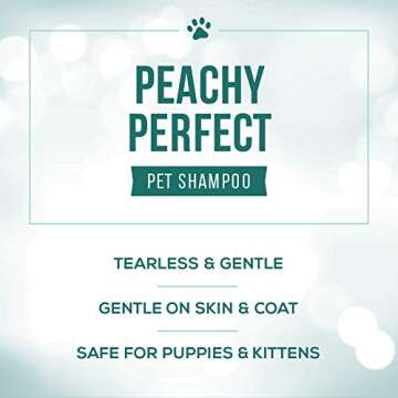 Nature's Specialties Peachy Perfect Ultra ConcentratedDog Shampoo for Pets, Makes up to 1.5 Gallons, Natural Choice for Professional Groomers, Gentle on Skin & Coat, Made in USA, 32 oz