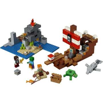 LEGO Minecraft Pirate Ship Adventure 21152 Kit - 386 Pieces