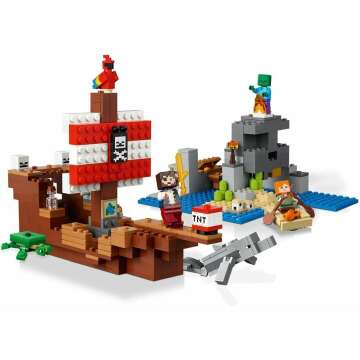 LEGO Minecraft Pirate Ship Adventure 21152 Kit - 386 Pieces