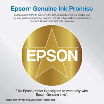 Epson EcoTank ET-2850 Wireless Color All-in-One Cartridge-Free Supertank Printer with Scan & ® Workforce® Pro WF-3820 Wireless Color Inkjet All-in-One Printer, Black Large