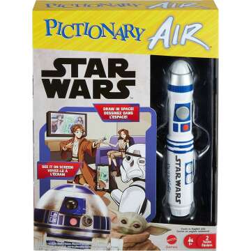 Pictionary Air Star Wars Drawing Game - R2-D2 Lightpen & Clue Levels