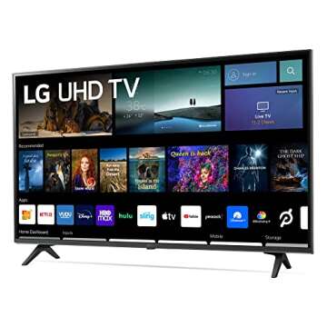 LG 43-Inch 4K LED Smart TV with Game Optimizer, Renewed