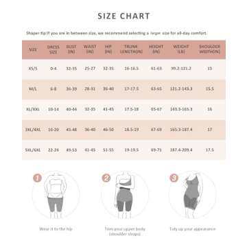 FeelinGirl Plus Size Tummy Control Shapewear