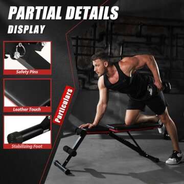 Adjustable Weight Bench for Home Gym Dumbbell Workout