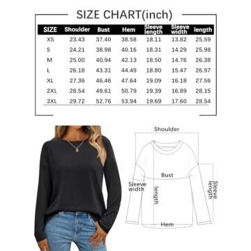 AUTOMET Womens Long Sleeve Casual Shirts 2024