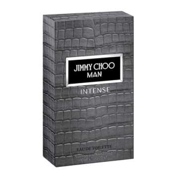 JIMMY CHOO Man Intense Eau de Toilette - Long Lasting Fragrance with notes of Lavender, Black Pepper & Tonka Beans - Musky & Warm - 3.3 fl. oz.